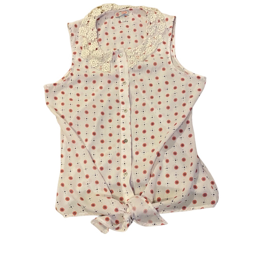 Her Universe Marvel Captain America top with tie